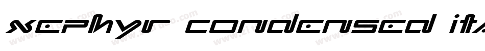 Xephyr Condensed Italic字体转换